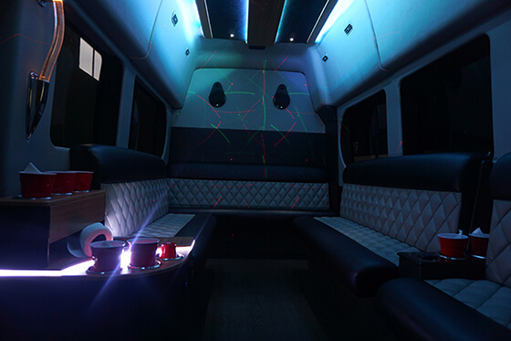 Van with bar area