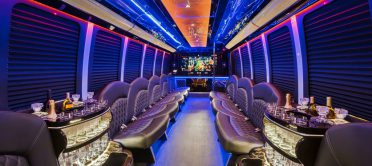 Party bus bar areas & coolers